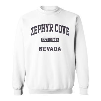 Zephyr Cove Nevada Nv Vintage State Athletic Style Sweatshirt | Mazezy