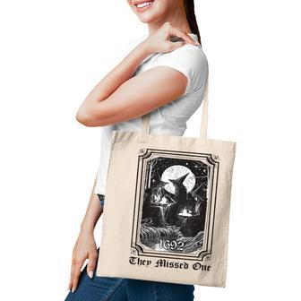 1692 They Missed One Retro Vintage Halloween Salem Tote Bag | Mazezy
