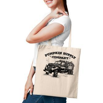 Pumpkin Old Truck Vintage Antique Fall Season For Tote Bag | Mazezy