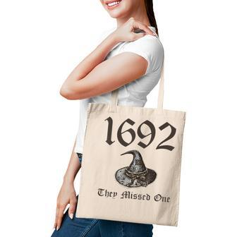 Salem 1692 They Missed One Halloween Costume Vintage Tote Bag | Mazezy