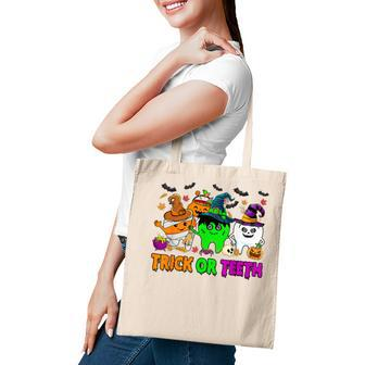 Spooky Dentist Halloween Trick Or Th Dental Assistant Tote Bag | Mazezy
