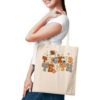 Trick Or Th Spooky Dentist Dental Assistance Halloween Tote Bag | Mazezy
