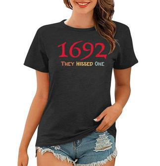 1692 They Missed One Vintage Salem Halloween Women T-shirt | Mazezy
