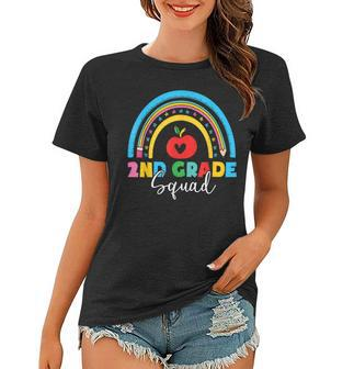 2Nd Grade Squad Back To School Rainbow Teachers Women T-shirt | Mazezy