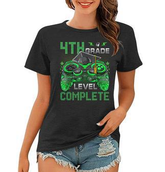 4Th Grade Happy Last Day Of School Level Complete Video Game Women T-shirt | Mazezy