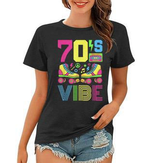 70S Vibe 1970S Fashion Theme Party Outfit Seventies Costume Women T-shirt - Thegiftio UK