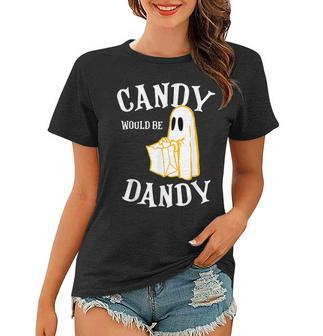 Candy Trick Or Treat Halloween Vintage Retro Americana 1950S Halloween Funny Gifts Women T-shirt | Mazezy