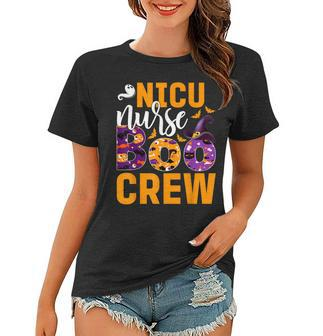 Cute Halloween Nicu Nurse Boo Crew Nurse Women T-shirt | Mazezy