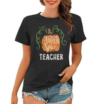 Teacher Pumkin Spice Fall Matching For Family Women T-shirt | Mazezy