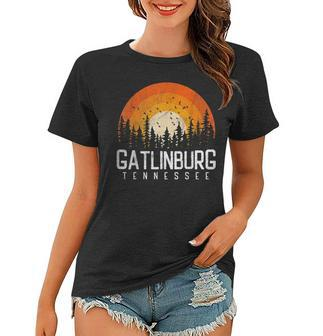 Gatlinburg Tennessee Tn Retro Style Vintage 80S Gift Women T-shirt | Mazezy