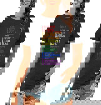 Gay Pride Science Is Real Black Lives Matter Rights Women T-shirt | Mazezy