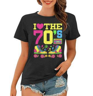 Heart 70S 1970S Fashion Theme Party Outfit Seventies Costume Women T-shirt - Thegiftio UK