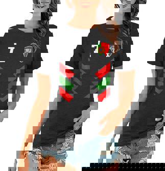 Portugal Soccer Jersey Portuguese Football Flag Women T-shirt | Mazezy