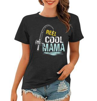 Reel Cool Mama Fishing Fisherman Funny Retro Gift For Women Women T-shirt | Mazezy UK