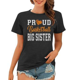 Retro Vintage Proud Basketball Big Sister Women Mothers Day Gifts For Sister Funny Gifts Women T-shirt | Mazezy