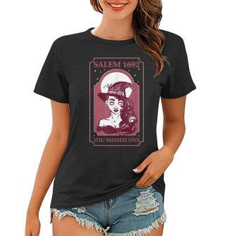 Salem 1692 They Missed One Witch Halloween Retro Vintage Women T-shirt | Mazezy
