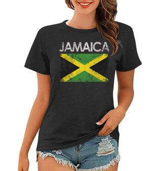 Vintage Jamaica Jamaican Flag Pride Gift Pride Month Funny Designs Funny Gifts Women T-shirt | Mazezy