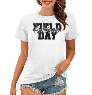 Field Day 2023 Fifth Grade School Teacher Kids Yellow Women T-shirt - Thegiftio UK