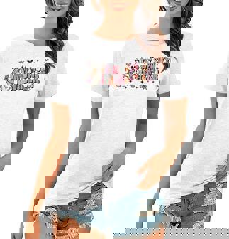 Groovy In My Spooky Teacher Era Halloween Trick Or Teach Halloween Gifts Women T-shirt | Mazezy