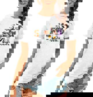 Its Spooky Vibes Vintage Halloween Vibes Trick Or Treat Halloween Funny Gifts Women T-shirt | Mazezy