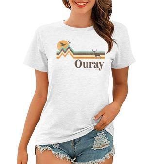 Ouray Colorado 70S 80S Retro Vintage Men Women Distressed 70S Vintage Designs Funny Gifts Women T-shirt | Mazezy