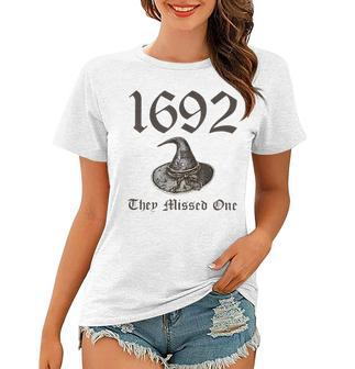 Salem 1692 They Missed One Halloween Costume Vintage Women T-shirt | Mazezy CA