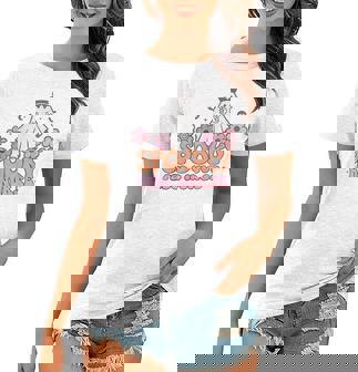 Spooky Peds Nurse Halloween Cute Ghost Pediatric Nurse Picu Women T-shirt | Mazezy