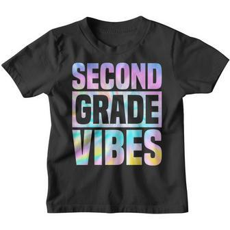 2Nd Grade Vibes Back To School Retro Second Grade Teachers Retro Gifts Youth T-shirt | Mazezy
