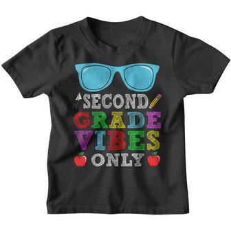 2Nd Grade Vibes Only Sunglasses 1St Day Of School Gift Sunglasses Gifts Youth T-shirt | Mazezy