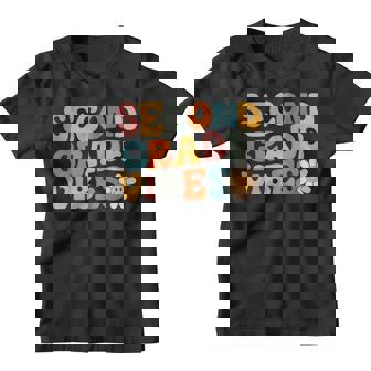 2Nd Grade Vibes Team Groovy Retro Back To School First Day Retro Gifts Youth T-shirt | Mazezy