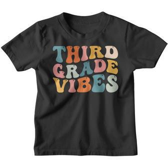 3Rd Grade Vibes Back To School Retro Third Grade Teachers 3Rd Grade Gifts Youth T-shirt | Mazezy