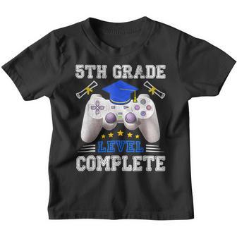 5Th Grade Level Complete Gamer Class Of 2023 Graduation Boy Youth T-shirt - Thegiftio UK