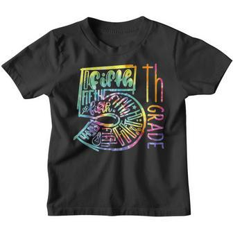 5Th Grade Typography Team Fifth Grade Teacher Back To School Teacher Gifts Youth T-shirt | Mazezy