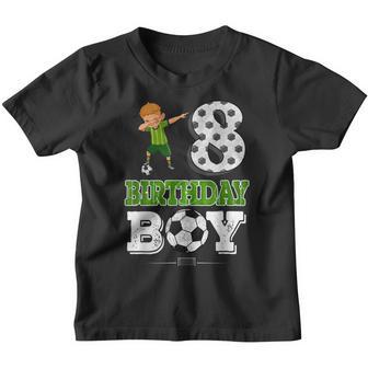8 Year Old Gift Dabbing Boy Soccer Player 8Th Birthday Boy Youth T-shirt - Thegiftio UK