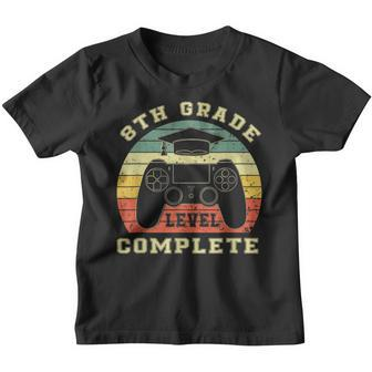 8Th Grade Level Complete Gamer Class Of 2023 Graduation Gift Youth T-shirt - Thegiftio UK