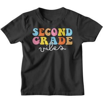Back To School 2Nd Grade Vibes Second Grade Boy Girl Youth T-shirt | Mazezy
