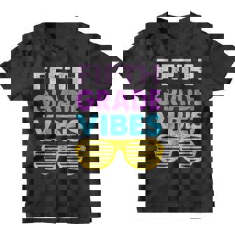 Back To School 5Th Grade Vibes First Day Of School 5Th Grade Youth T-shirt | Mazezy