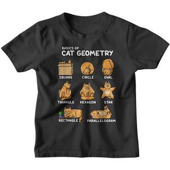 Basic Cat Geometry Cute Cat Cat Lover Cat Owner Math School Youth T-shirt - Thegiftio UK