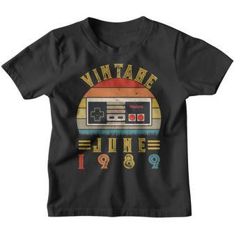 Born In June Vintage Video Game Gamer 1989 30Th Birthday Youth T-shirt | Mazezy