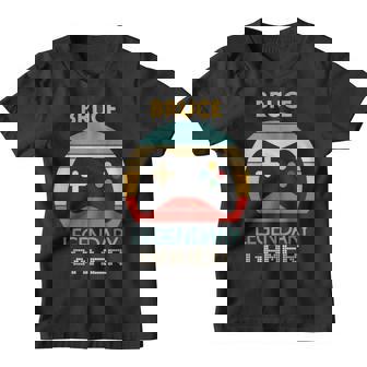 Bruce Name Gift Personalized Legendary Gamer Youth T-shirt | Mazezy