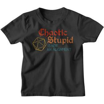 Chaotic Stupid Is Not An Alignment Gamer Youth T-shirt | Mazezy
