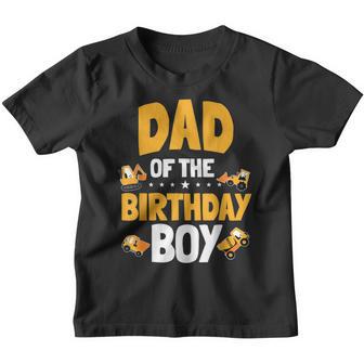 Dad Of The Birthday Boy Construction Worker Bday Party Youth T-shirt - Thegiftio UK