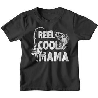 Family Lover Reel Cool Mama Fishing Fisher Fisherman Gift For Women Youth T-shirt | Mazezy