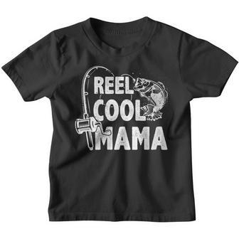 Family Lover Reel Cool Mama Fishing Fisher Fisherman Gift For Womens Gift For Women Youth T-shirt | Mazezy
