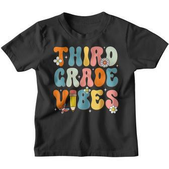 First Day Of School 3Rd Third Grade Vibes Back To School Third Grade Gifts Youth T-shirt | Mazezy