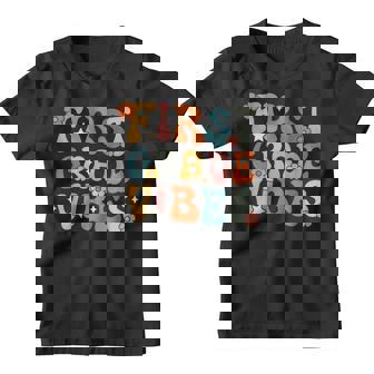 First Grade Vibes Back To School Retro 1St Grade Teachers Youth T-shirt | Mazezy