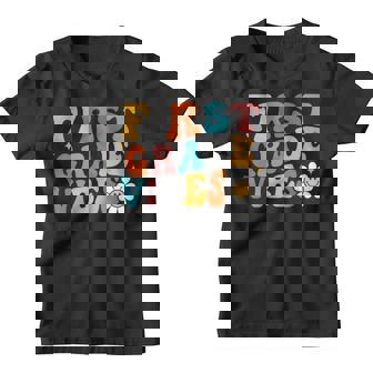 First Grade Vibes First Day Of School Back School Boys Girls Youth T-shirt | Mazezy