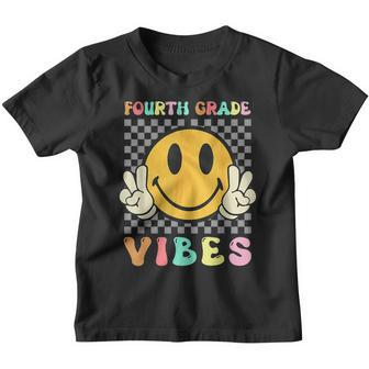 Fourth Grade Vibes 4Th Grade Teacher Student Funny Groovy Gifts For Teacher Funny Gifts Youth T-shirt | Mazezy