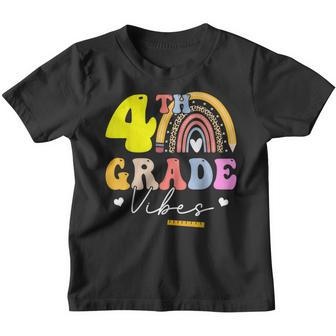 Fourth Grade Vibes - 4Th Grade Team Rainbow Back To School Rainbow Gifts Youth T-shirt | Mazezy