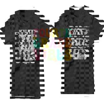 Funny Cool Fourth Grade Vibes Retro 4Th Grade Vibes Vintage Retro Gifts Youth T-shirt | Mazezy